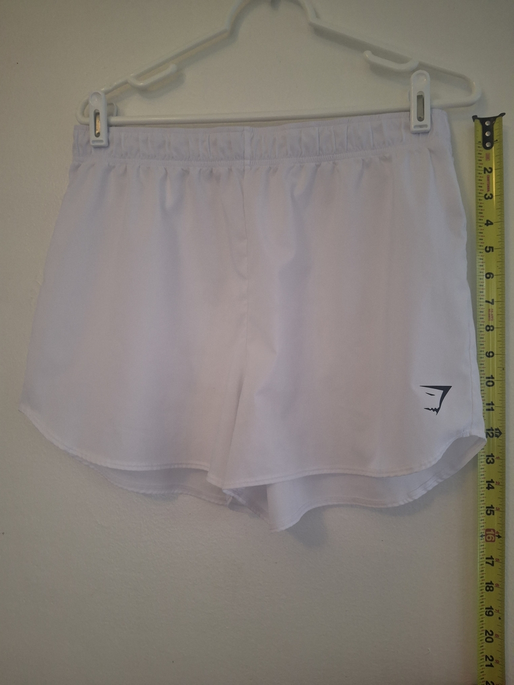 Gymshark Women's White Running Shorts Large
